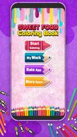 Cute Sweet Food Coloring Book Poster