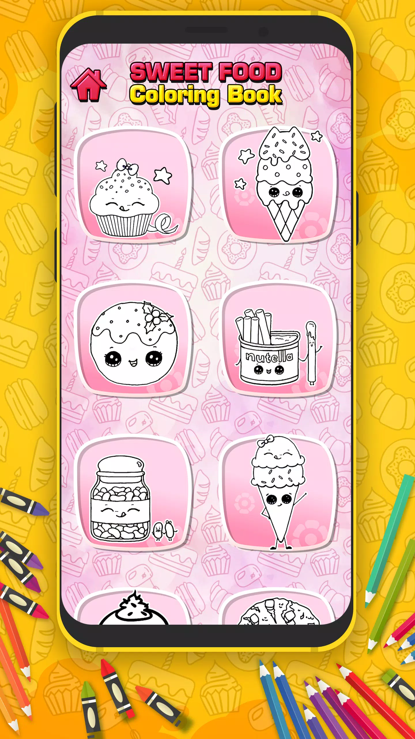 Cute Sweet Food Coloring Book APK for Android Download