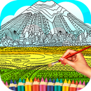 Landscape Coloring Book - Mandala Scenery Pages APK