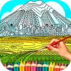 Landscape Coloring Book - Mandala Scenery Pages icon