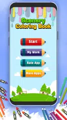 Скачать Scenery Coloring Book APK