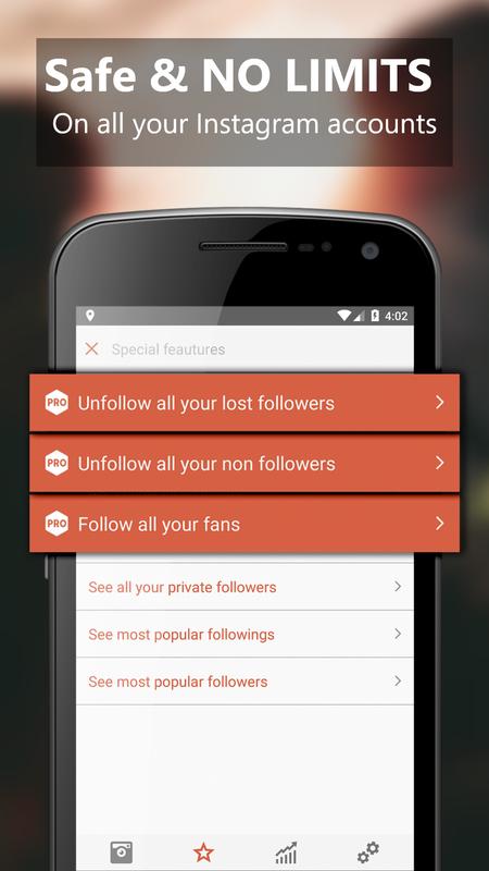 unfollow pro for instagram skrinshot 2 - followers for instagram apk mod
