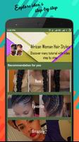 Styles de cheveux femme africaine Affiche