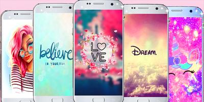 Teen wallpaper - cute bckgrounds girly পোস্টার