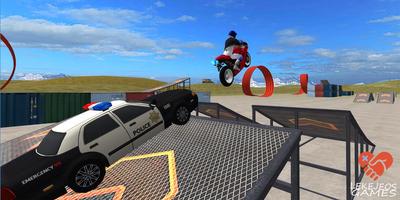 Bike Rider vs Cop Car City Pol screenshot 1