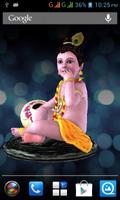 3D Little Krishna Live Wallpap capture d'écran 1