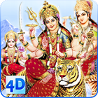 4D Maa Durga Live Wallpaper أيقونة