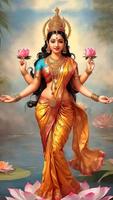 HD Lakshmi Wallpaper ポスター