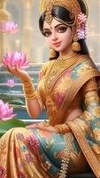 HD Lakshmi Wallpaper スクリーンショット 3