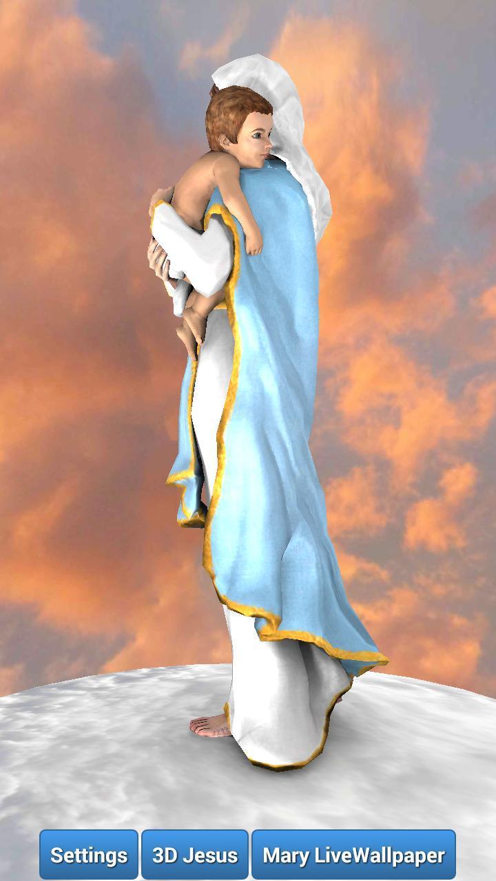 Tải xuống APK 3D Mother Mary Live Wallpaper cho Android