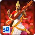 3D Saraswati icon