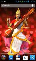 3D Saraswati poster