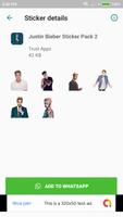 Justin Bieber Stickers for WhatsApp Ekran Görüntüsü 3