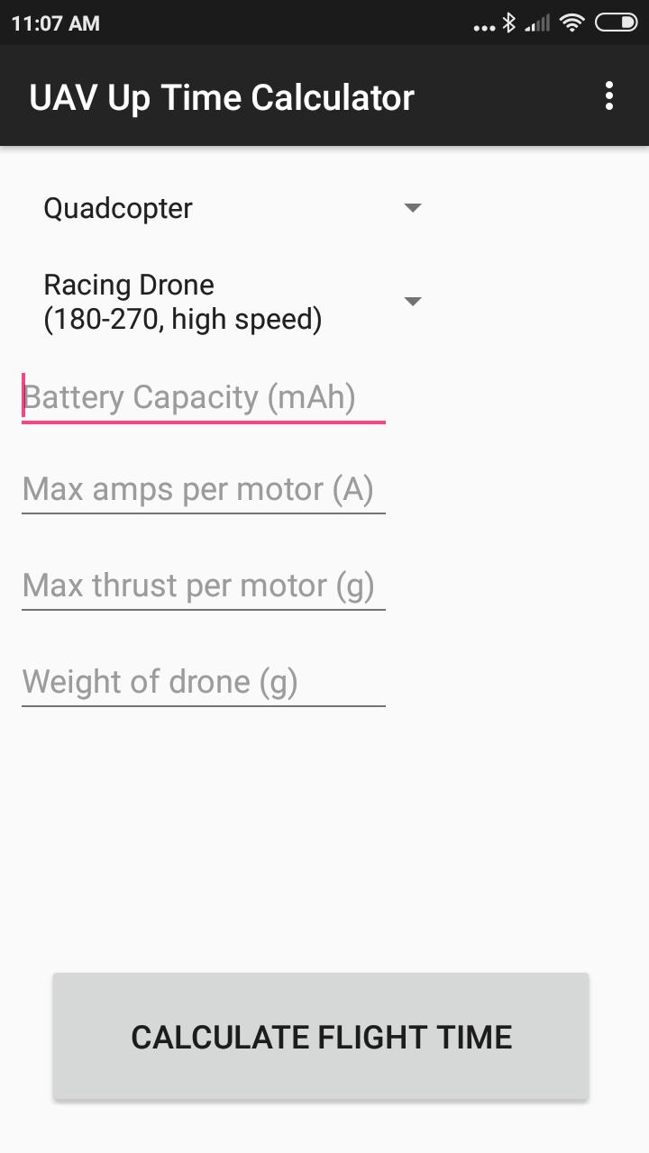 Drone Flight Time Calculator for Android - APK Download