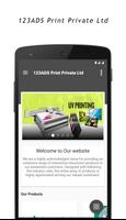 123 Ads Print poster