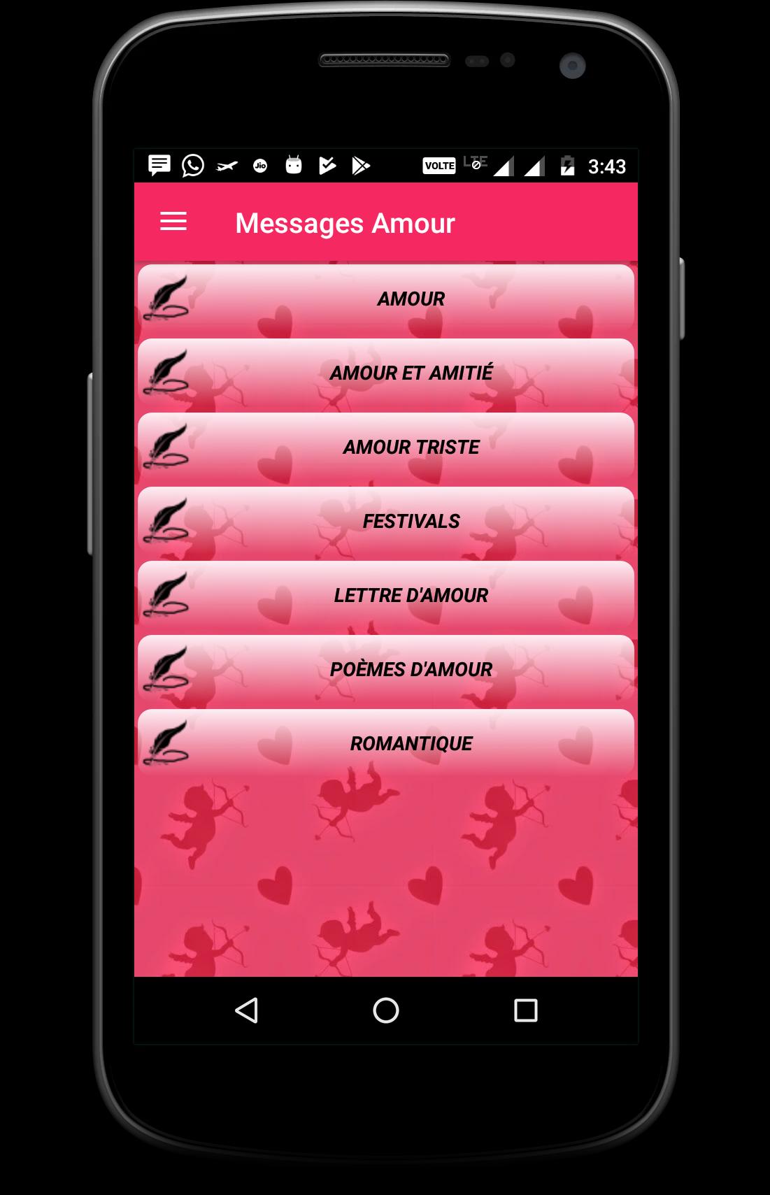 Messages Et Poemes Damour En Français For Android Apk