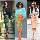 Jupe crayon africaine simgesi