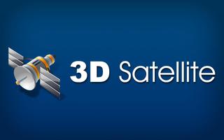 3D Satellite Affiche