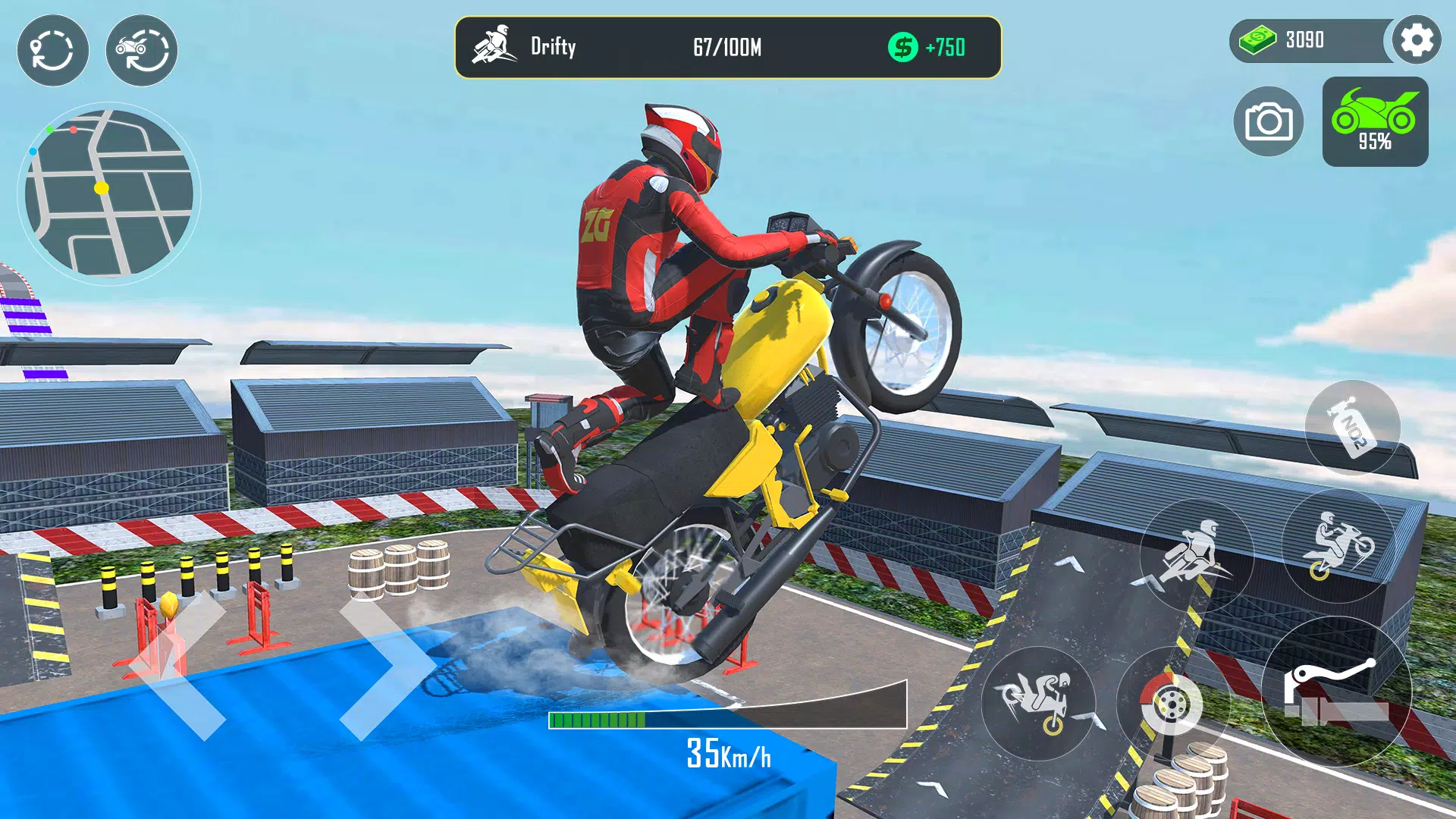 GT Moto Stunt 3D: Driving Game