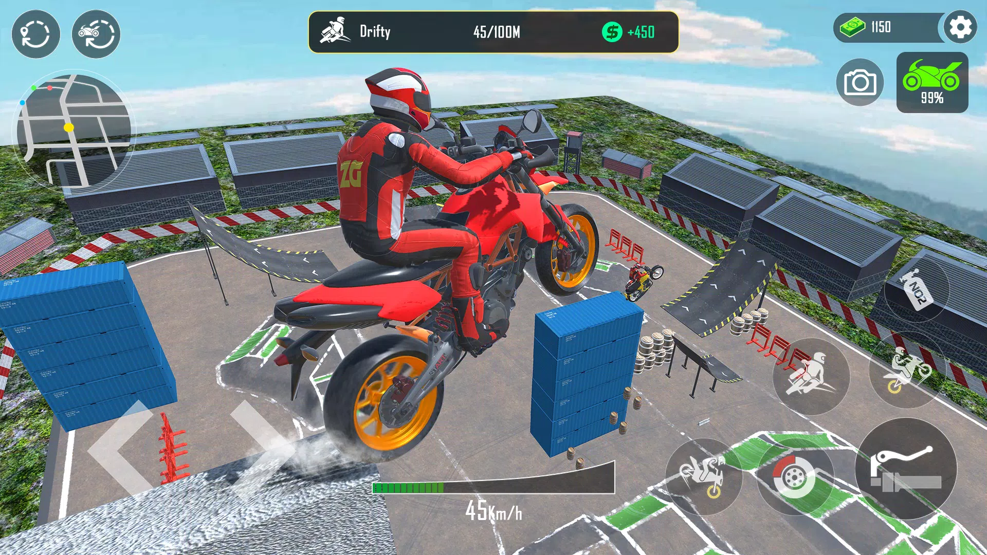 GT Moto Stunt 3D: Driving Game