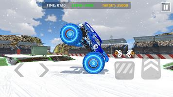 Car Games: Monster Truck Stunt 截图 1