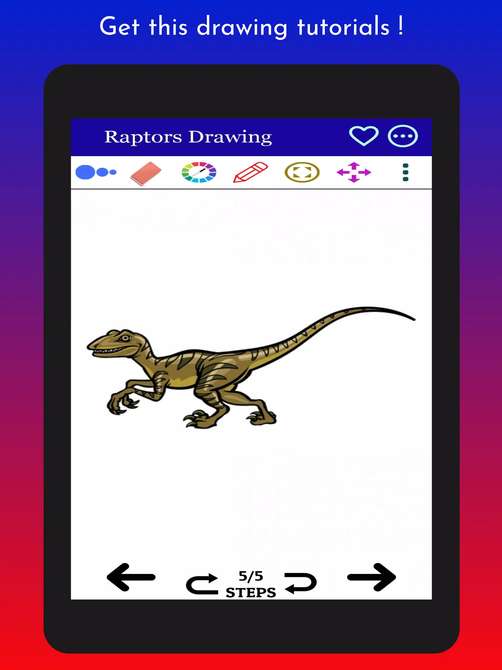Descarga de APK de Cómo dibujar dinosaurio para Android