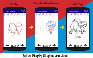 Comment dessiner un dinosaure capture d'écran 2