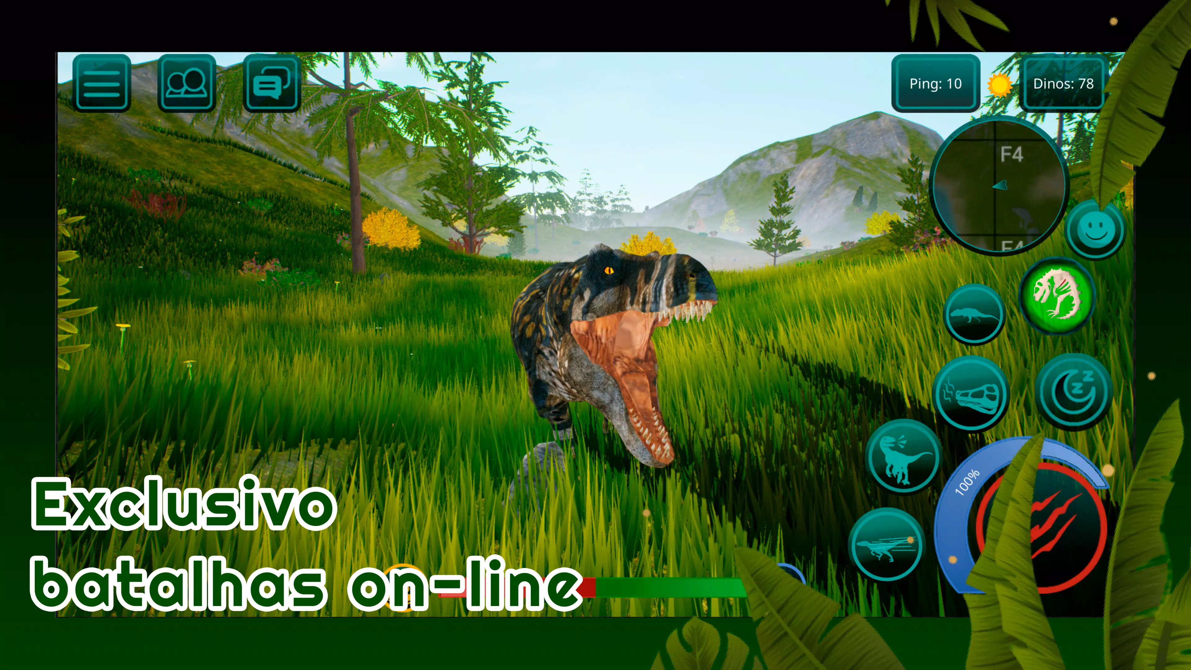 Passos fáceis para baixar Online Dinossauro Jogo - T Rex no seu