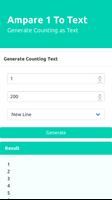 Ampare Count To Text Free screenshot 1