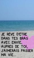 برنامه‌نما Love Quotes in French – Create Romantic Love Cards عکس از صفحه