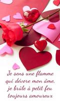 Messages d’amour en Français - Cartes Romantiques постер