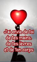 برنامه‌نما Love Quotes in French – Create Romantic Love Cards عکس از صفحه