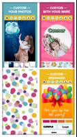 Happy Birthday Greeting Cards - Stickers poster