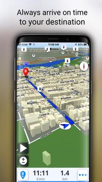 GPS خرائط حاليا ، الملاحة ، اتجاهات المرور تصوير الشاشة 5
