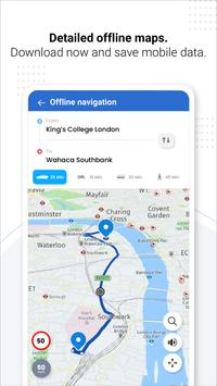 Cartes GPS, navigation, trafic capture d'écran 2