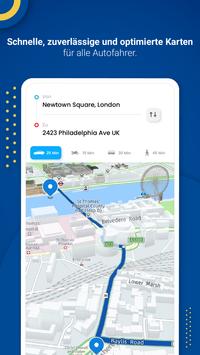 GPS-Karten/Navigation/Verkehr Plakat