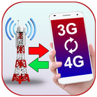 الجيل الثالث 3G 4G محول محاكي أيقونة
