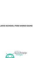 Love School, Season 4 Game, Find Word Game Affiche