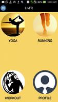 LivFit - fitness workout yoga الملصق
