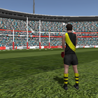 Aussie Rules Goal Kicker Zeichen