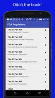 FDA Regulations capture d'écran 1