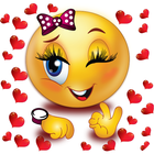 Beautiful stickers : love Emoji Stickers 2019 आइकन