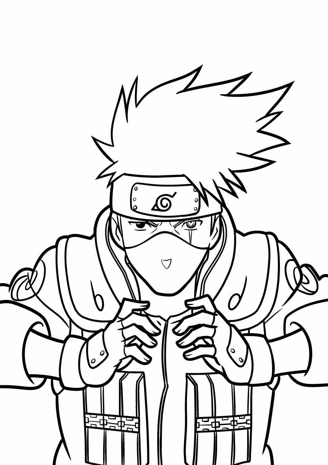 8800 Anime Coloring Pages Kakashi  Best Free