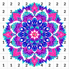 Art Mandala Pixel By Number icône