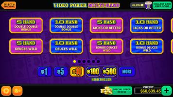 برنامه‌نما Video Poker عکس از صفحه