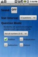 Math Wizard Lite screenshot 3