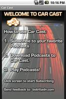 Car Cast Podcast Player الملصق