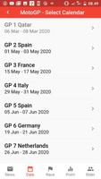 2020 Moto Racing Calendar capture d'écran 1