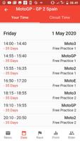2020 Moto Racing Calendar capture d'écran 2