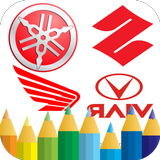 Motorcycle Logo Coloring 아이콘